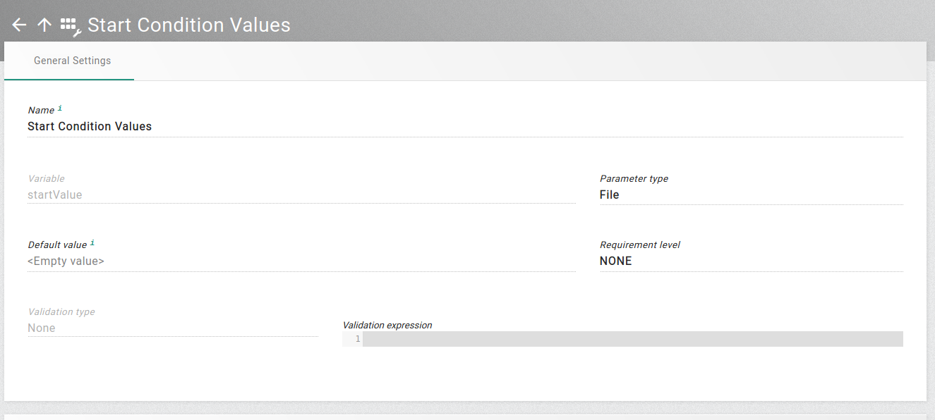 Configuration of custom parameter