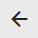 Button with an arrow pointing in the left-hand direction