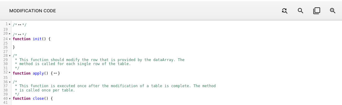 Code Editor Fold Gutters