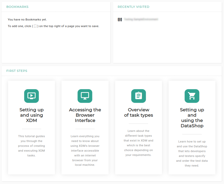 User interface dashboard