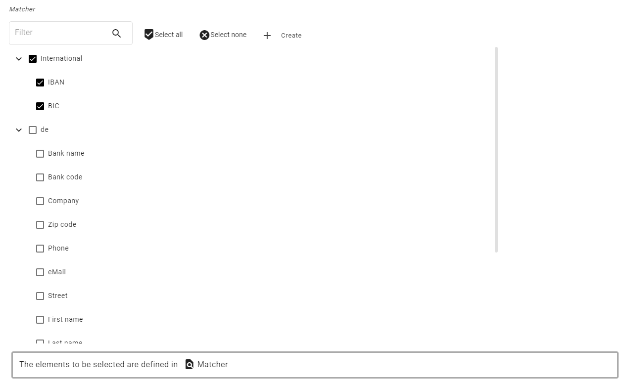 User interface multi reference