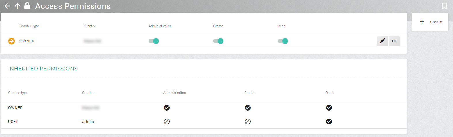 User interface permissions